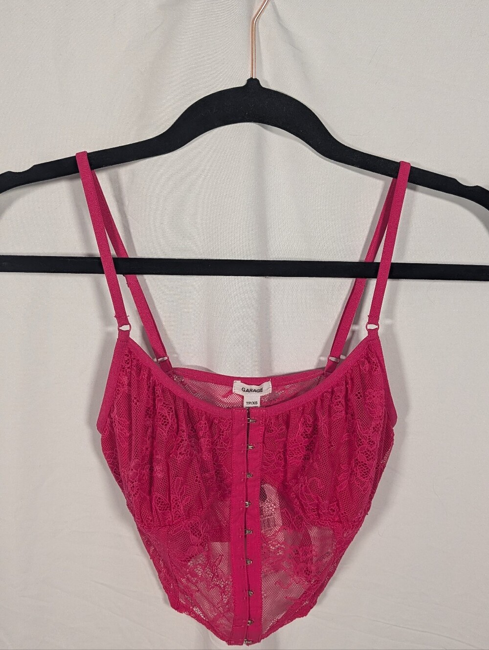 Garage Lace Corset Top Front Hooks